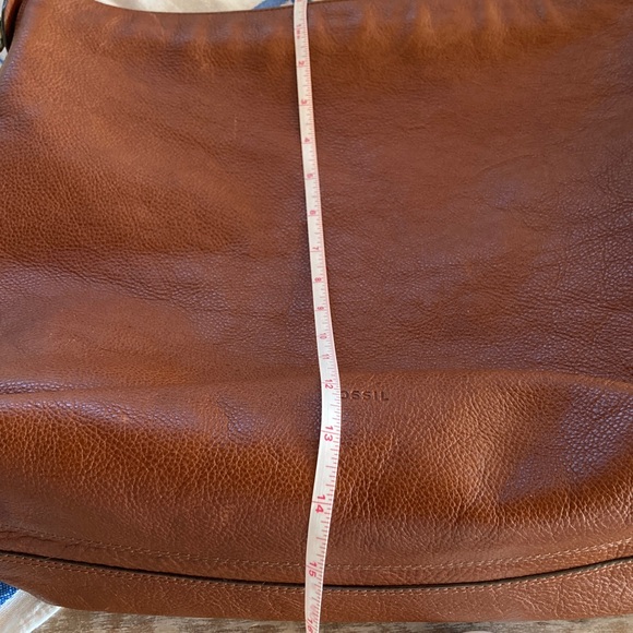 Fossil Brown Leather Shoulder Bag - Picture 12 of 12